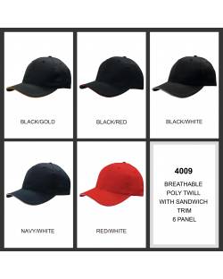 Breathable Poly Twill with Sandwich Trim